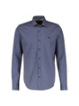 Image for Men's Printed Dress Shirt,Navy