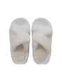 Image for Women's Faux Fur Slippers,White