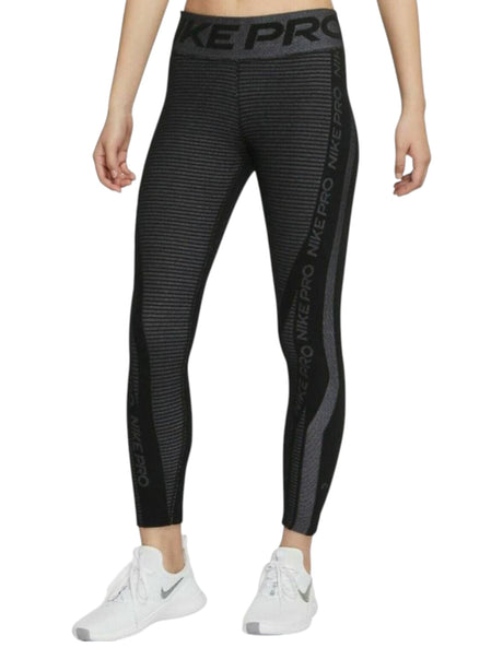 Image for Women's Striped Textured Legging,Dark Grey