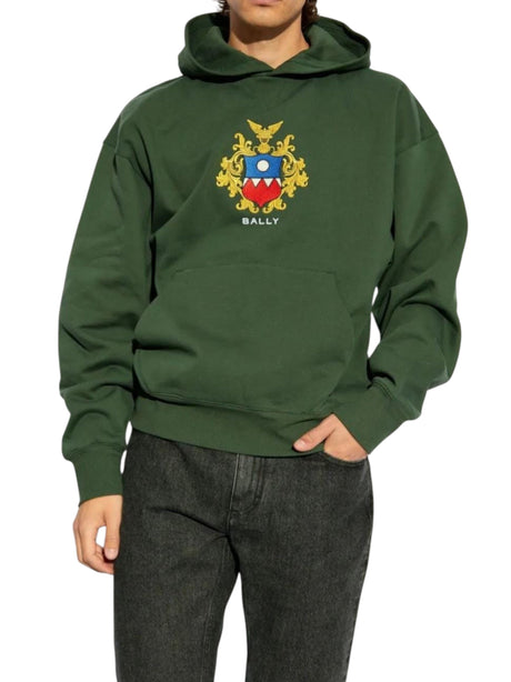 Image for Men's Embroidered Hoodie,Olive