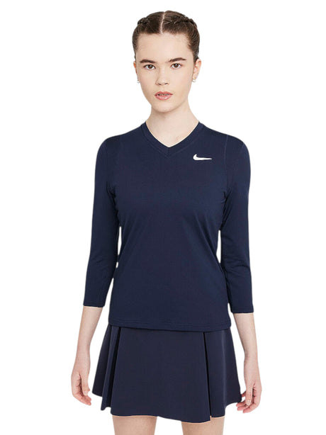 Image for Women's Plain Solid Sport Top,Navy
