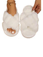Image for Women's Faux Fur Slippers,White