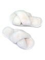 Image for Women's Faux Fur Slippers,White