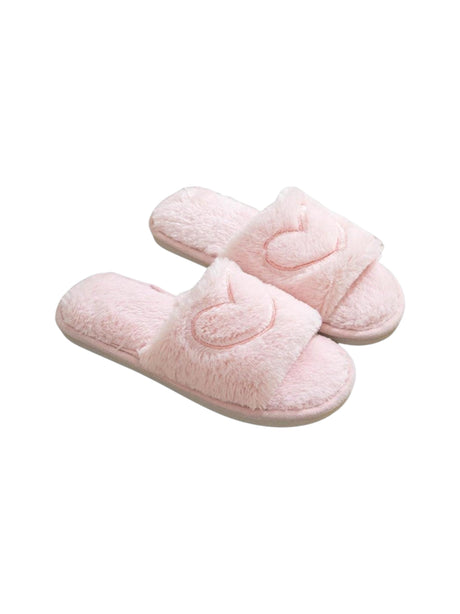 Image for Women's Faux Fur Slippers,Pink