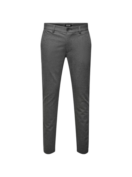 Image for Men's Plain Solid Classic Pants,Grey