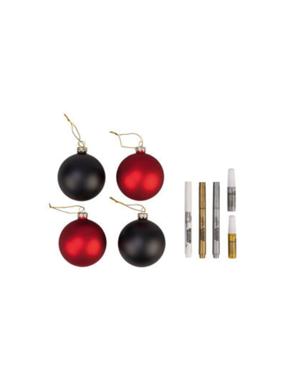 Image for Christmas Ball Painting Kit (Set With Markers)