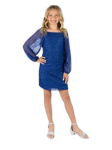 Image for Kids Girl's Shiny Dress,Blue