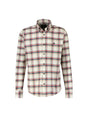 Image for Men's Plaid Dress Shirt,White
