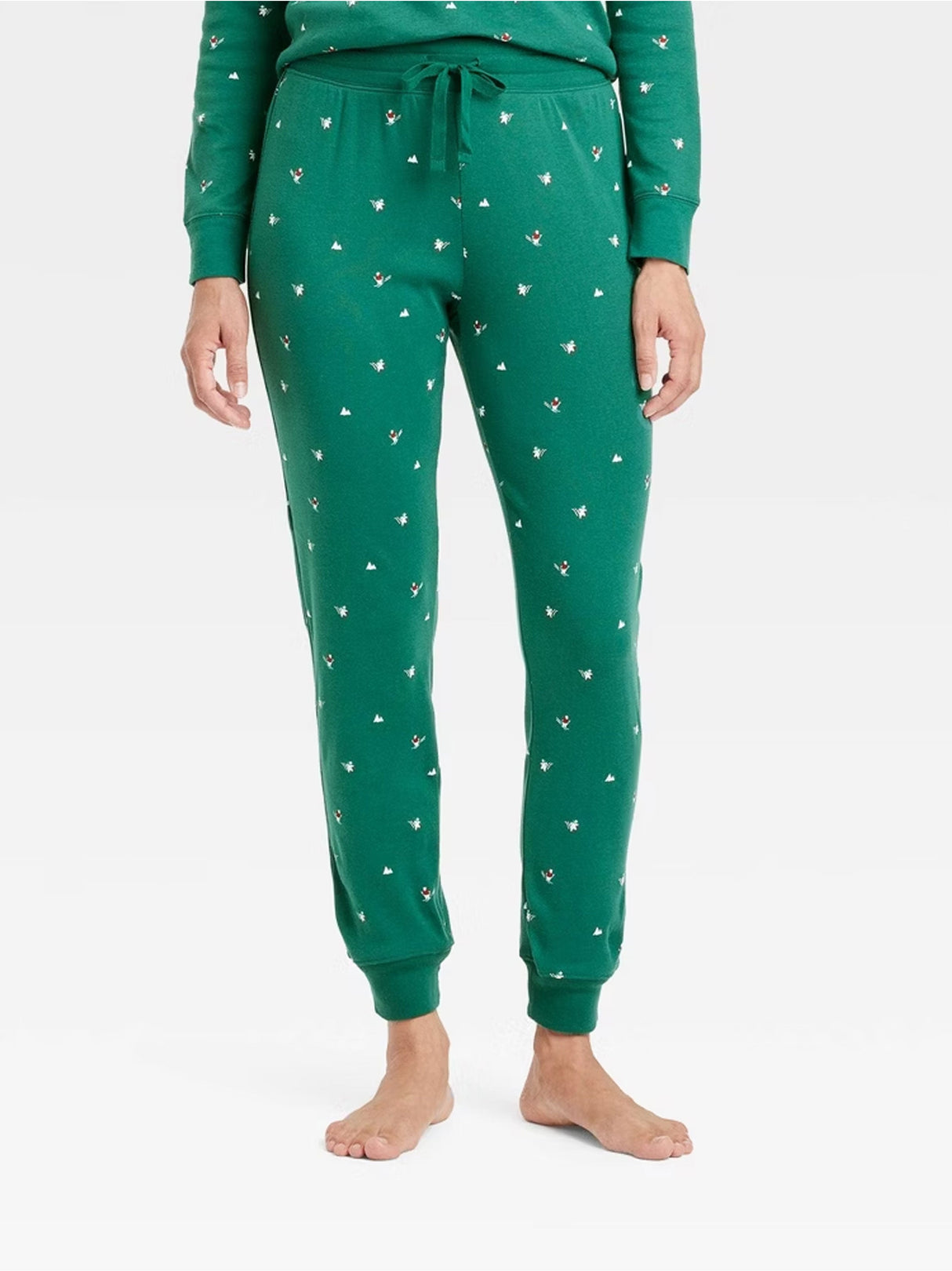 Image for Women's Graphic Printed Sleepwear Pant,Green