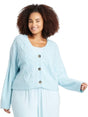 Image for Women's Kintted Cardigan,Light Blue