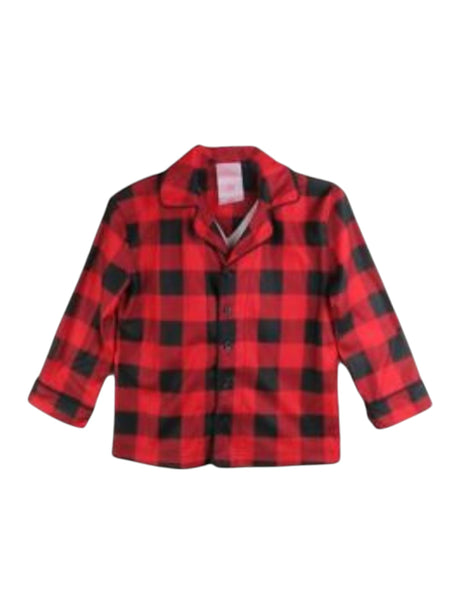 Image for Kids Boy's Plaid Sleepwear Chemise,Red