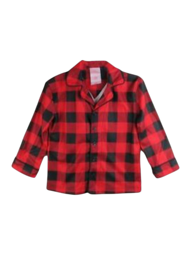 Image for Kids Boy's Plaid Sleepwear Chemise,Red