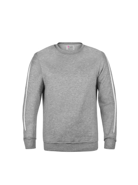 Image for Women's Plain Solid Sweaters,Light Grey