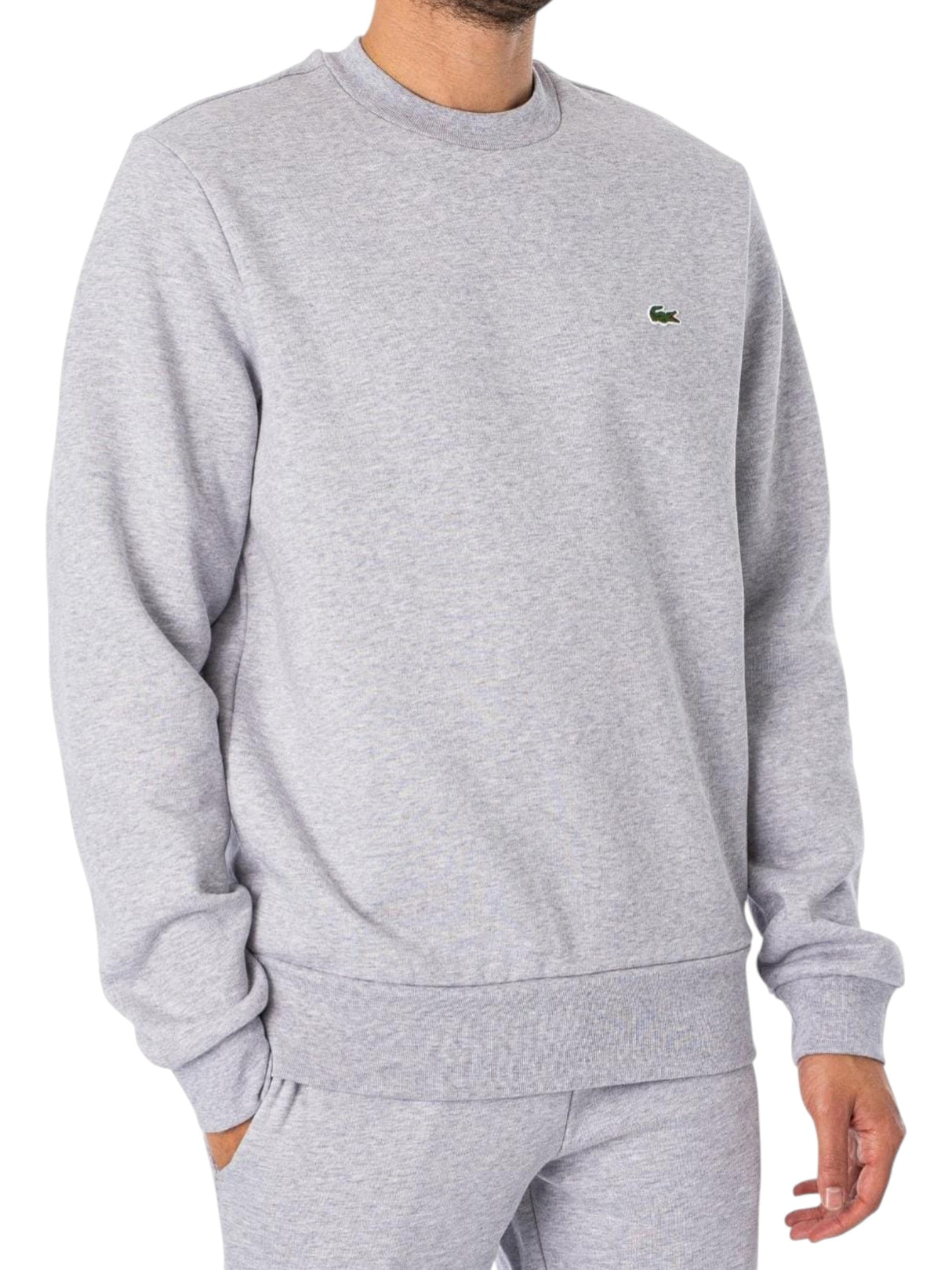 Image for Men's Plain Solid Sweaters,Light Grey