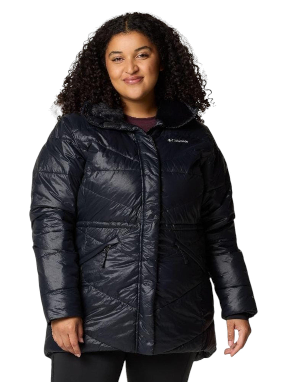 Image for Women's Quilted Jacket,Black