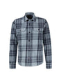 Image for Men's Plaid Dress Shirt,Light Navy 