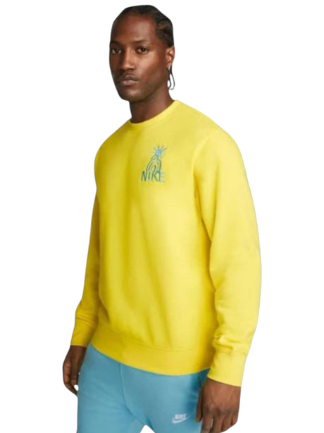 Image for Men's Back Printed Sweates,Yellow