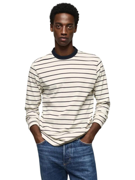 Image for Men's Striped Top,White