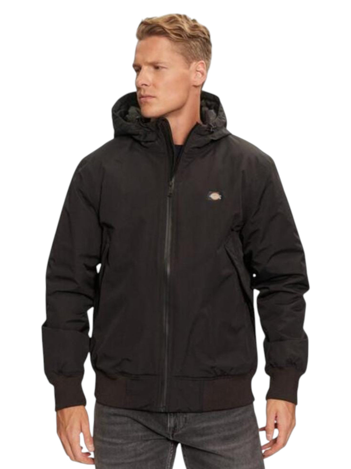 Image for Men's Plain Solid Jacket,Black