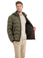 Image for Men's Quilted Jacket,Olive