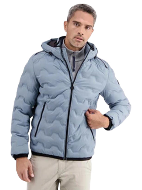 Image for Men's Quilted Jacket,Light Blue