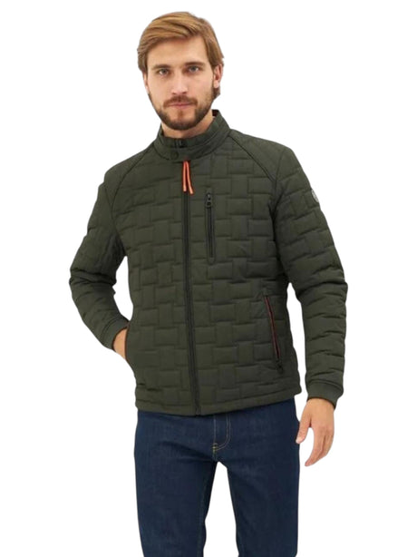 Image for Men's Quilted Jacket,Olive