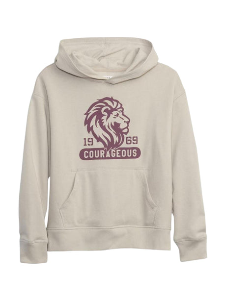 Image for Kids Boy's Graphic Printed Hoodie,Light Beige