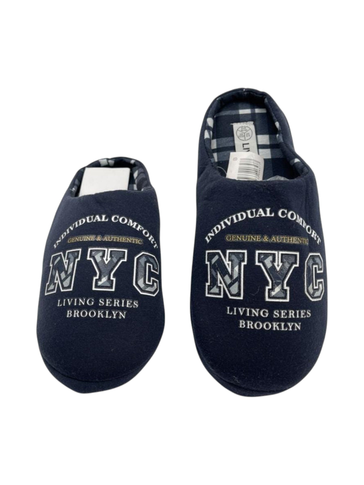 Image for Men's Printed Slippers,Navy