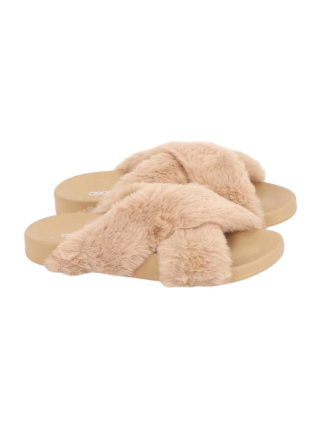 Image for Women's Faux Fur Slippers,Beige