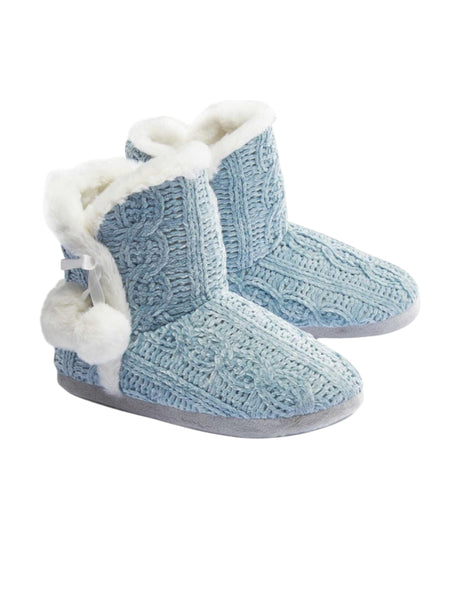 Image for Women's Textured Lined Slippers,Aqua