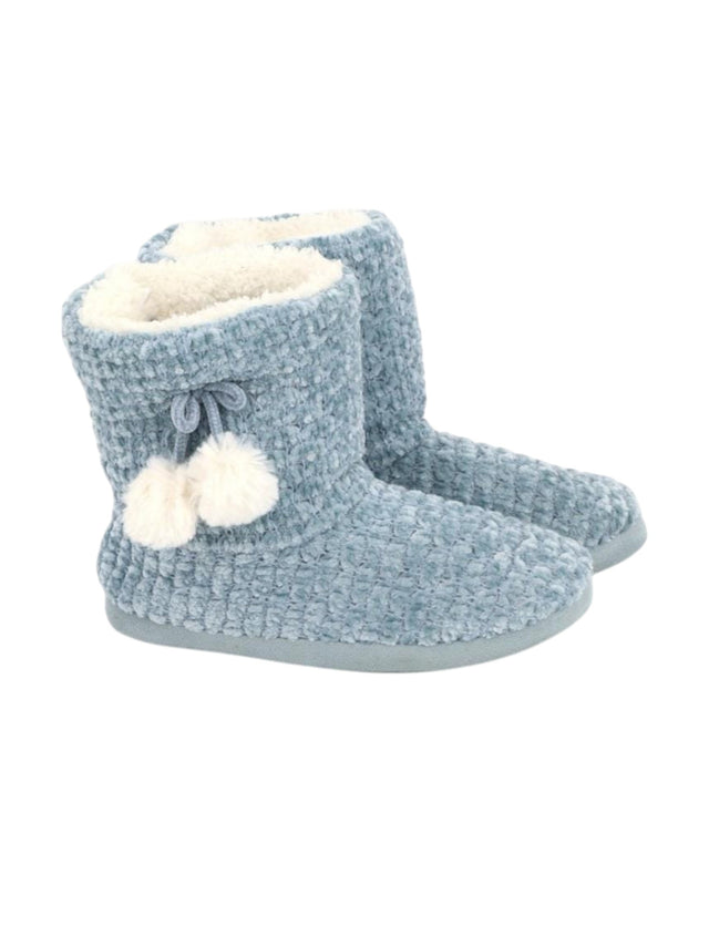 Image for Women's Faux Fur High Slippers,Blue