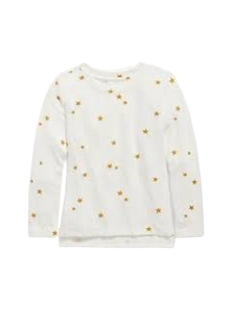 Image for Kids Girl's Stars Printed Top,Off White