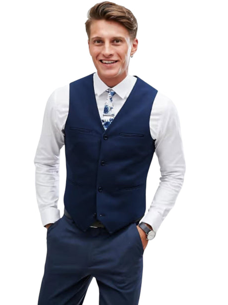 Image for Men's Plain Vest,Navy