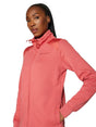 Image for Women's Plain Solid Jacket Two Pockets,Coral