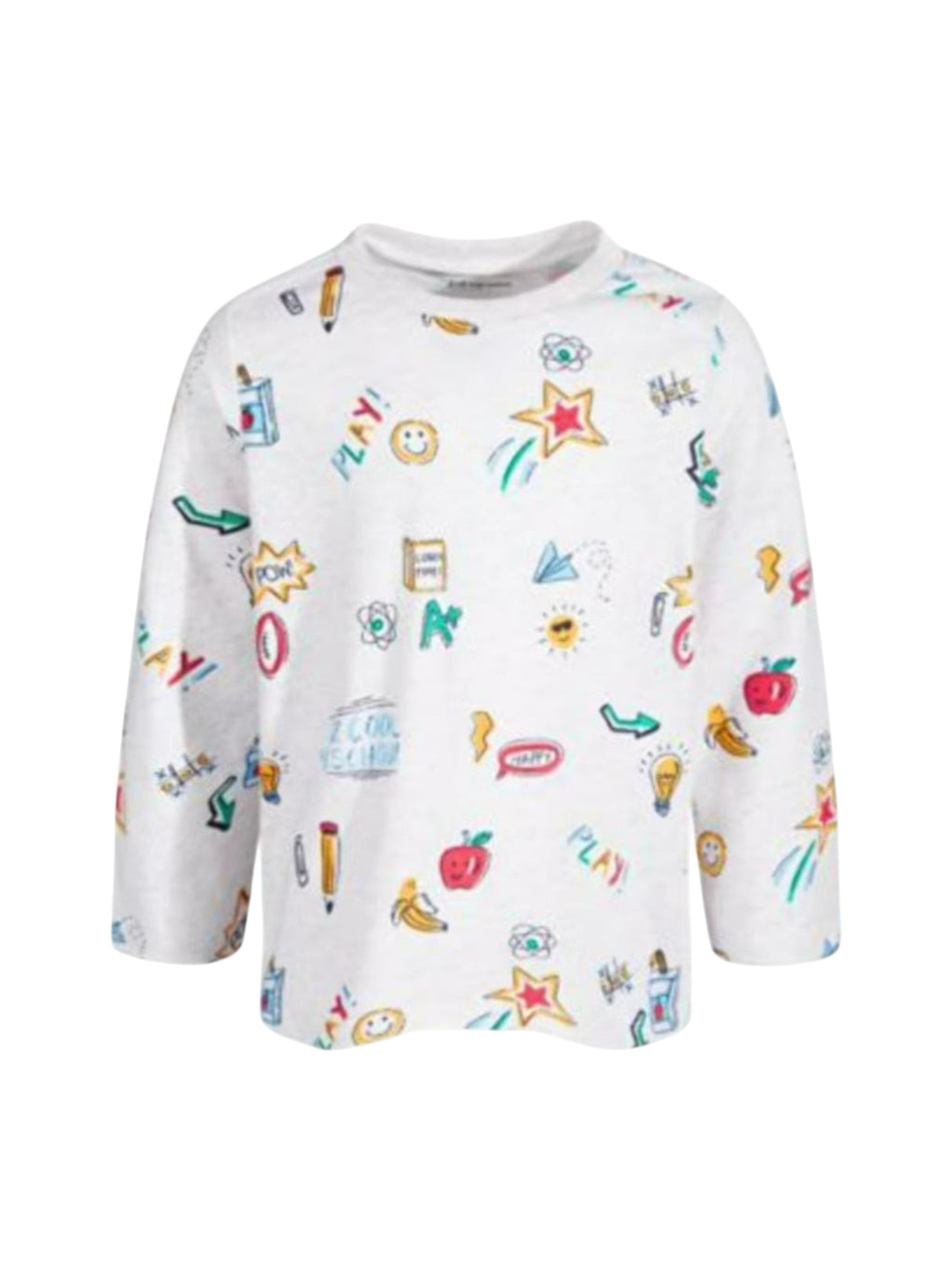 Image for Kids Boy's Printed Top,Light Grey