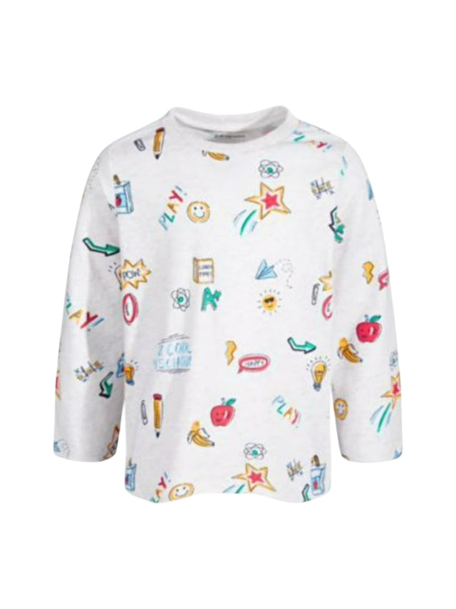Image for Kids Boy's Printed Top,Light Grey