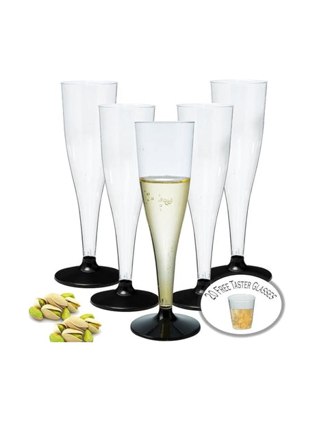 Image for Disposable Plastic Champagne Flutes