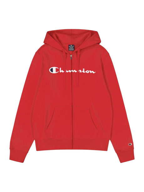 Image for Men's Logo Embroidered Hoodie,Red