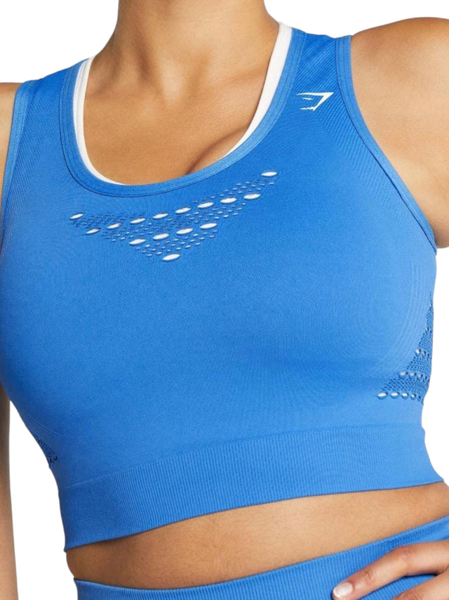 Image for Women's Textured Sport Bra,Blue