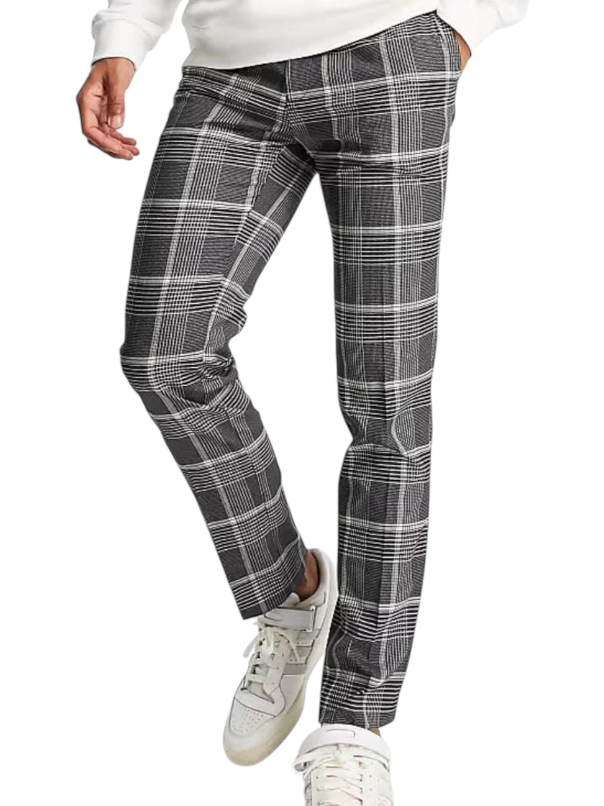 Image for Men's Plaid Classic Pant,Grey