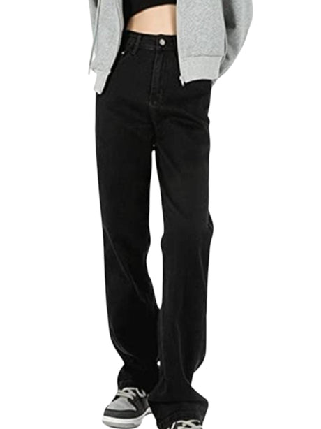 Image for Women's Plain Jeans,Black