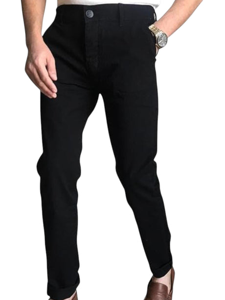 Image for Men's Plain Casual Pant,Black