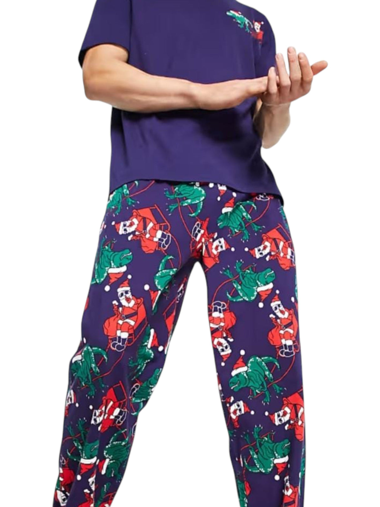 Image for Men's Printed Sleepwear Pant,Navy