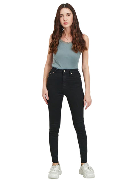 Image for Women's Plain Jeans,Black