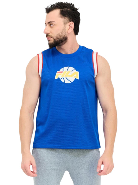 Image for Men's Textured Basketball Top,Blue