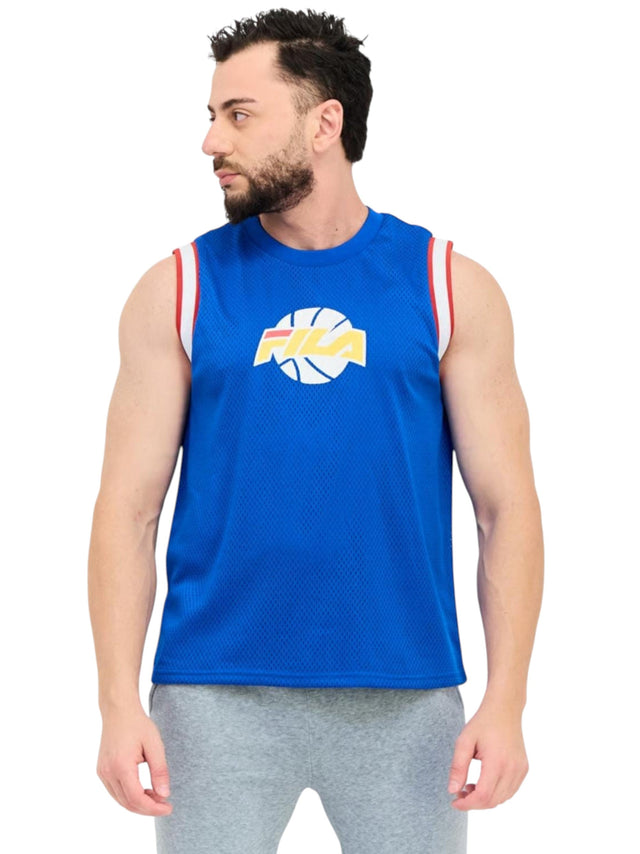 Image for Men's Textured Basketball Top,Blue