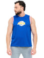 Image for Men's Textured Basketball Top,Blue
