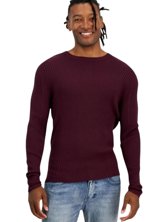 Image for Men's Ribbed Top,Burgundy
