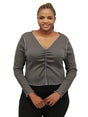 Image for Women's Ribbed Top,Grey