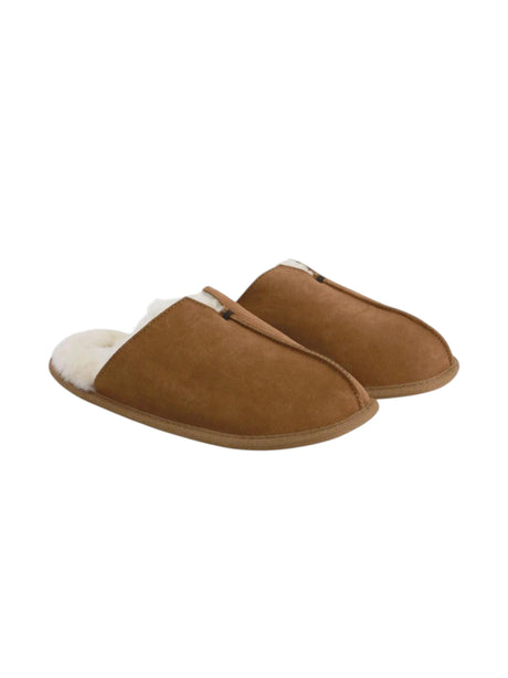 Image for Men's Lined Slippers,Brown